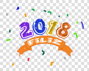 Clip Art Collection Of Free Transparent   Feliz Año 2018 Png  Png Download