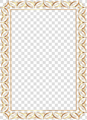 Golden Border Png   Gold Frame Border Transparent  Png Download