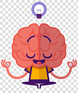 You Ll Be Happier  amp  More Productive   Brain Cartoon Transparent Background  HD Png Download