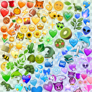  rainbow  emoji  rainbowemoji  background  emojiback   Picsart Sticker Background  HD Png Download