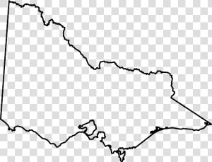 Australia  Victoria  Black  Geography  Outline  Map   Map Of Victoria Outline  HD Png Download