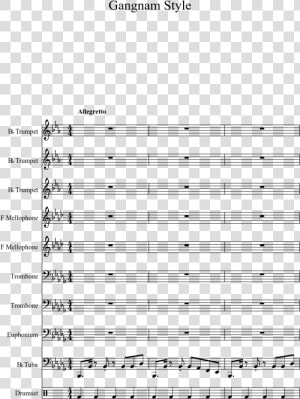 Gangnam Style  Good Arrangement   Sheet Music  HD Png Download