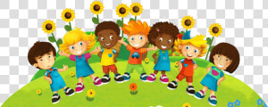 Friendly Clipart Play School Kid   Murals For Preschool Walls  HD Png Download