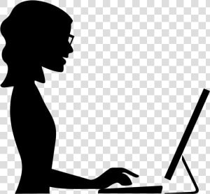 Computer Clipart Business Woman   Woman Work Icon Png  Transparent Png