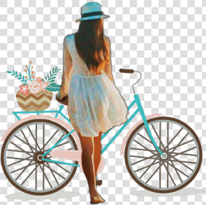  wheel  girl  people  bicycle  bike   26 January 1950 Day  HD Png Download