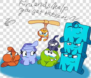Om Nom And Friends  HD Png Download