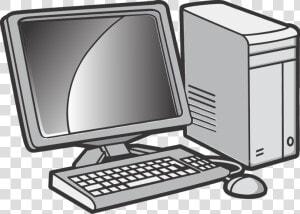 Computer Monitor desktop Computer computer   Computer Clipart  HD Png Download