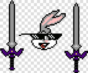 Pixel Art Zelda Master Sword  HD Png Download