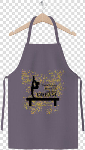 Gymnastics Live Your Dream Gold Flake Design ﻿premium   Apron  HD Png Download