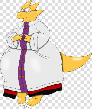 Undertale Alphys Weight Gain Clipart   Png Download   Alphys Undertale  Transparent Png