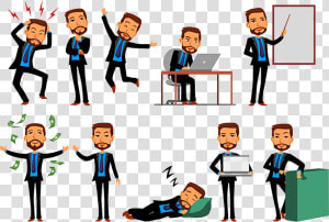 Businessman Vector Png   Png Download   Animated Business Man Png  Transparent Png