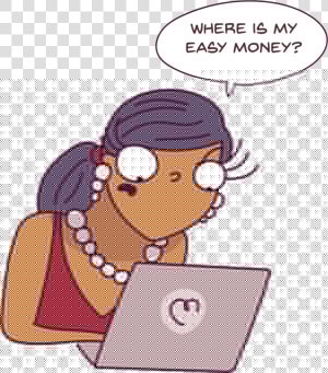Blogging Isn T A Get Rich Quick Kind Of Scheme   Cartoon  HD Png Download