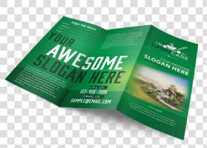 Sample Landscaping Tri fold Brochure   Flyer  HD Png Download