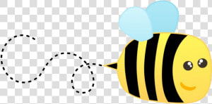 Bee Clipart Transparent Background Cute Png   Flying Transparent Background Bee Clipart  Png Download