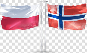 Flaga Polski I Norwegii  HD Png Download
