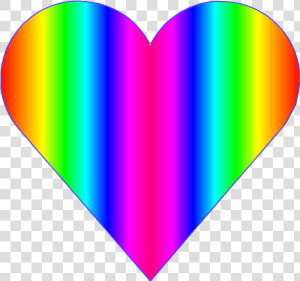 Heart Clipart Rainbow   Love Rainbow Heart Clipart  HD Png Download