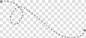 Curved Dotted Lines With Arrow   Snake  HD Png Download