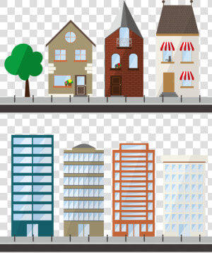 Transparent Apartment Clipart   Apartment Building Vectors Png  Png Download