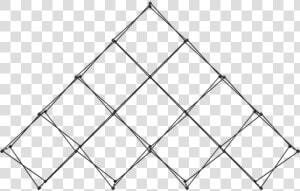 Xclaim 14ft 10 Quad Pyramid Frame   Line Art  HD Png Download