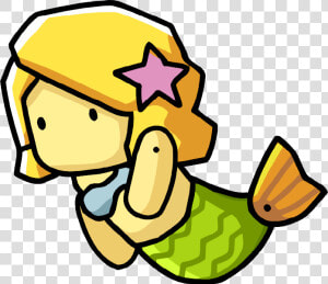 Mermaid   Scribblenauts Mermaid  HD Png Download