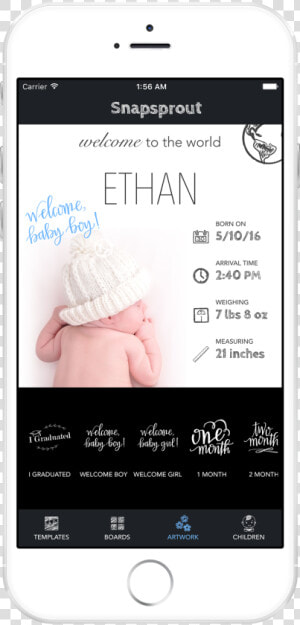 Baby Chalkboard App   Crochet  HD Png Download