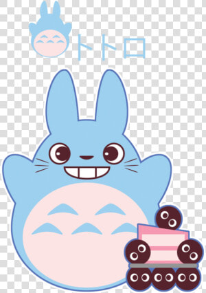 Chibi Blue Totoro Gift By Itachi Roxas   Totoro Chibi Png  Transparent Png
