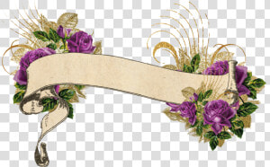 Transparent Vintage Floral Png   Vintage Flower Purple Png  Png Download