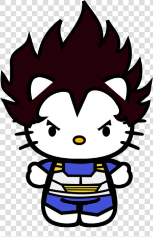 Transparent Vegeta Head Png   Hello Kitty É Um Gato  Png Download