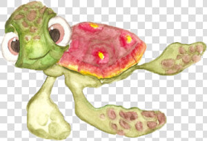 Drawing Watercolor Tortoise  HD Png Download