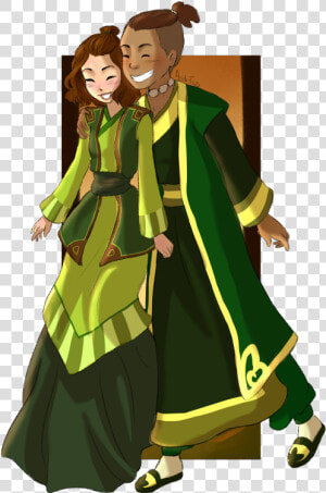 Avatar The Last Airbender Katara And Toph Dress  HD Png Download