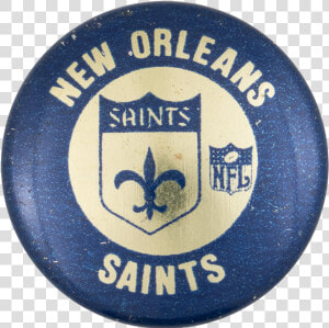 New Orleans Saints Sports Button Museum   Mecom Blue Color Saints  HD Png Download