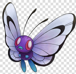Pokécember Day   Butterfree Transparent Background  HD Png Download