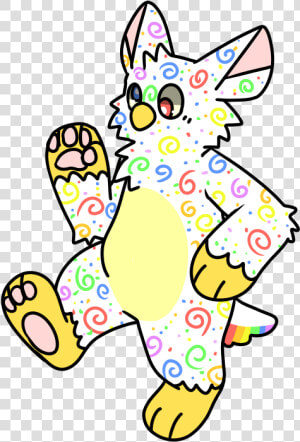 Confetti Anthro Furby   Cartoon  HD Png Download