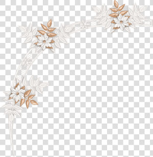  mq  lace  flowers  flower  vector  border  borders   Headpiece  HD Png Download