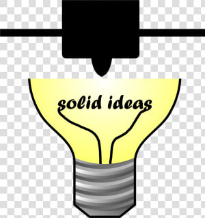 Solid Ideas   Lightbulb Clipart On Transparent Background  HD Png Download