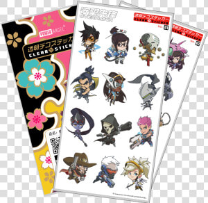 Hot Selling Pc Game Overwatch Reaper Tracer Emoticon   Naruto Phone Stickers  HD Png Download