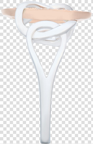 Link By Link Two Tone Circle Diamond Ring   Png Download   Clothes Hanger  Transparent Png