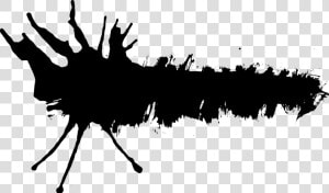 Transparent Paint Brush Silhouette Png   Splatter Brush Png  Png Download