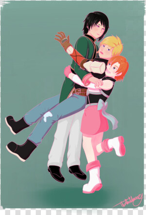 Cartoon Pink Fictional Character Art   Rwby Jnr  HD Png Download