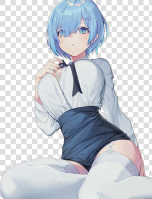Zero  rezero  rem  waifu  blue  HD Png Download