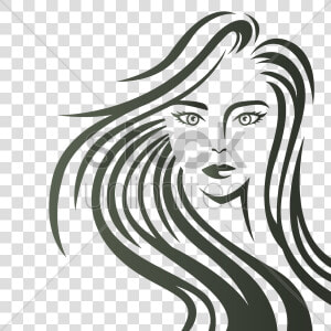 Woman With Messy Hair Vector Png   Flowing Hair  Transparent Png