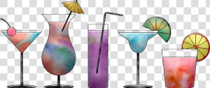 Cocktails  Watercolor  Colorful  Watercolour  Paint   Smoothie  HD Png Download