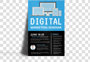 Digital Marketing Seminar Poster Template Preview   Digital Marketing Seminar Poster  HD Png Download