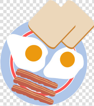This Free Icons Png Design Of Bull S Eye Eggs With   Bacon Eggs And Toast Transparent  Png Download