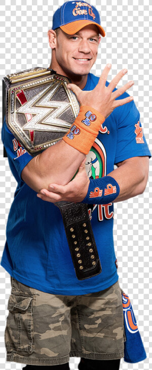 John Cena 2017 Wwe Champion  HD Png Download