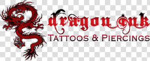Dragon Ink Tattoos  amp  Piercings Inc   Graphic Design  HD Png Download