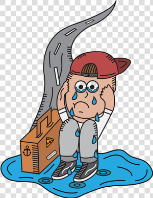 The Client Wanted A Pop Punk Kid Crying In His Own  HD Png Download