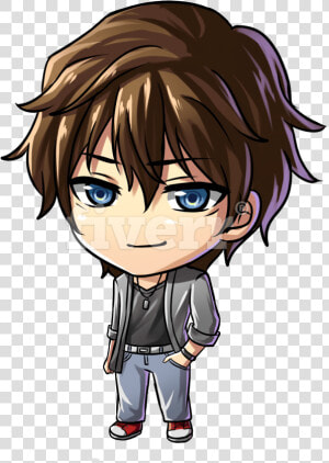 Negative Drawing Anime   Cute Drawing Anime Boy  HD Png Download