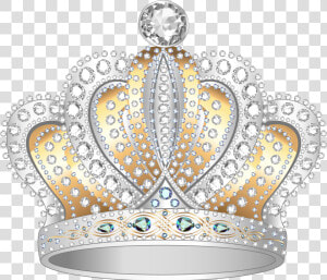 Diamond Crown Silver Gold Free Clipart Hq Clipart   Diamond Crown Clipart Png  Transparent Png