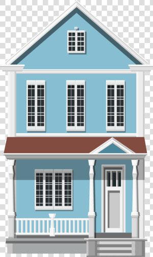 Blue House Png Clip Art   European House Png  Transparent Png